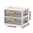 thumbnail image 3 of Drawer-type Desktop Storage Box Office Desk Station Organizer Stationery Cosmetics Storage Rack Storage Cabinet, 3 of 4