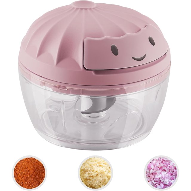 SAYIHEXIHE Manual Food Chopper Vegetable Cutter Onions Cutter Garlic Dicer Grinder Veggie Chopper with Container 160ML