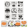thumbnail image 3 of 9Pcs L'action de Grâce Stencils Automne Peinture Modèle Dessin Modèle en Plastique, 3 of 9