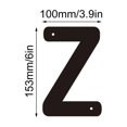 thumbnail image 2 of 3D Iron Art Letter House Number Sign with Screws Decorative Metal Alphabet Letters for Home Address Numbers,Garden Decor,Shop Sign, que Industrial Style,26 English Letters for DIY Wall Display, 2 of 5