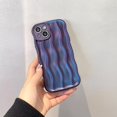 thumbnail image 3 of ORUYROP Designed for iPhone 11 Case,Water Ripple Pattern Curly Wave Frame Soft Cute Phone Cover for Men Women Girls, Dark Purple, 3 of 7