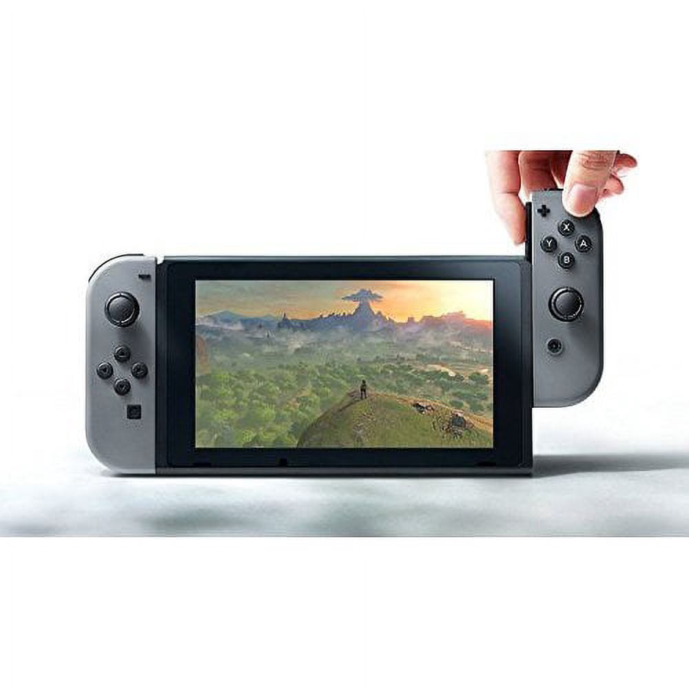 Restored Nintendo Switch With Gray Joy-Con Console Grey Black