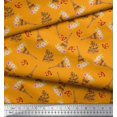 thumbnail image 2 of Soimoi Poly Georgette Fabric Text,Floral & Eiffel Tower Architectural Print Sewing Fabric Yard 52 Inch Wide, 2 of 3