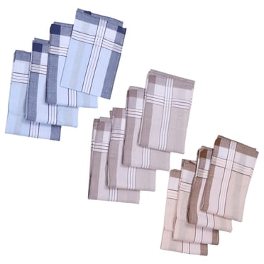 Cotton Handkerchiefs,12 Pcs 40cm Cotton Men Handkerchiefs Handkerchiefs Highly Recommended