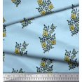 thumbnail image 3 of Soimoi Rayon Fabric Leaves & Floral Block Fabric Prints by Yard 56 Inch Wide, 3 of 3