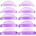 thumbnail image 3 of 10 Pcs 5 Sizes Lash Lift Pads Self-Adhesive Super Soft Shell Pink Lash Perming Curler Shield Pads Reusable Professional Silicone Eyelash Curlers for All Eye Shapes Lash Lifting (Purple), 3 of 7