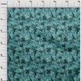 thumbnail image 3 of oneOone Rayon Turquoise Blue Fabric Abstract Floral Sewing Craft Projects Fabric Prints By Yard 56 Inch Wide, 3 of 5