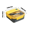 thumbnail image 3 of Dvkptbk Lunch Boxes Plastic Lunch Box Microwave Portable Student Adult Office Lunch Box Japanese Lunch Box Bento Box Storage & Organization, 3 of 6