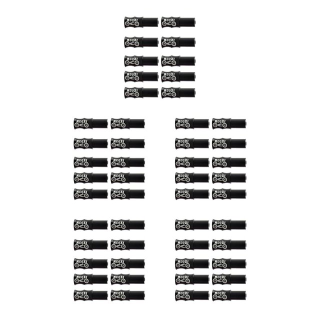Thinsony 10 Pcs Bicycle Cable End Caps Professional Wear-resistant Universal Shifting Shifting Black 5Set