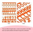 thumbnail image 4 of Uxcell Felt Letter Board Letters Numbers Symbols 3/4 inch Orange Alphabet Message Board Changeable, 4 of 6