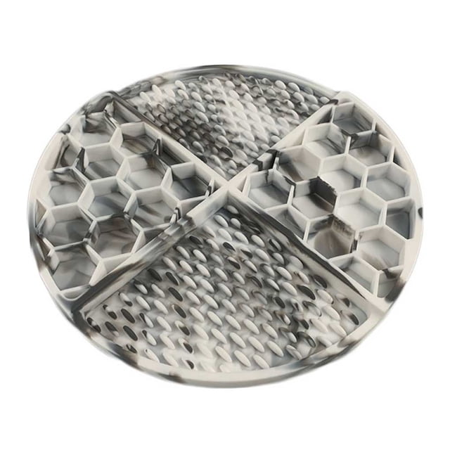fastboy Tapis d'Alimentation Coussin à Lécher Ralentissant l'Alimentation Multicolore Lavable Résistance à l'Usure Stable Anti-Gorgée Pratique Universel Gris