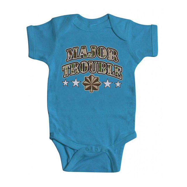 Toddlers Major Trouble Turquoise Bodysuit - 6 Months
