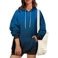 thumbnail image 4 of Besolor Oversized Sweatshirt for Women Fall Plus Size Long Sleeve Gradient Color Hoodies Baggy Clothes for Ladies, 4 of 7