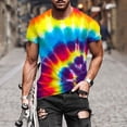 thumbnail image 5 of Shirts for Men Men's Fashion Summer Neckline T-shirt Printing Pattern Short Sleeve Long Sleeve Tee Shirts for Men Sweat Shirts Men Shirts for Men Multicolor S, 5 of 5