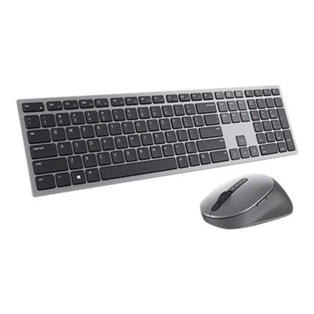 Dell Premier Multi-Device KM7321W - Keyboard and mouse set - wireless - 2.4 GHz, Bluetooth 5.0 - Canadian Multilingual - titan gray