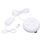 Yeacher 3in1 Mini Washing Machine Portable Rotating Washer Adjustable with USB Cable Convenient for Travel Home Business Trip (A)