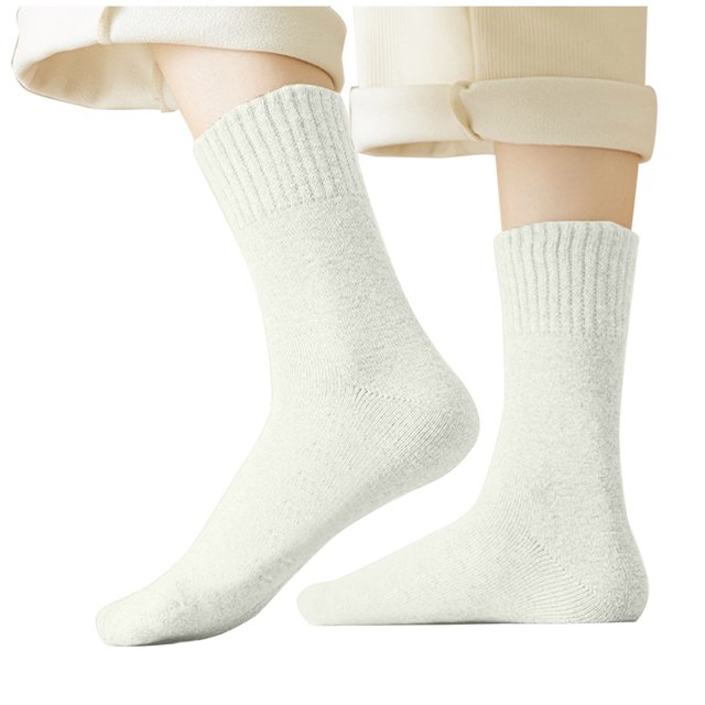 Chaussettes d'Hiver pour Femmes, en Molleton pour Garder au Chaud et au Froid