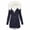 Navy puffer jackets and coats for women, variant on Nfurl Winter Coats for Women Thicken Parka with Faux Fur Hood Warm Fleece Lined Zip Up Quilted Jackets with Pockets Casual Outerwear Black XXL