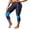 Coconut Tree Blue, variant on Swim Pants for Women Solid High Waisted Swim Capris Swimming Leggings