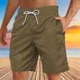 thumbnail image 1 of Soki Men's Casual Beach Shorts Clearance Drawstring Shorts With Pocket, 1 of 4