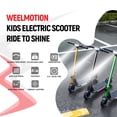 thumbnail image 2 of WEELMOTION Ranger Foldable Electric Scooter for Kids, 150W Motor, Lightweight Aluminum Frame, Dual Brakes, Big LED Display, Head & Bar Lights, Multicolor Pedal Lights, UL2272 Certified –Black, 2 of 12
