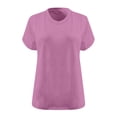 thumbnail image 3 of FAIWAD Womens Tops Summer Plus Size Casual V Neck Short Sleeve Drop Shoulder T-Shirt Loose Comfy Basic Tunic Tops, 3 of 3