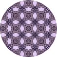 thumbnail image 1 of Ahgly Company Machine Washable Indoor Round Transitional Plum Purple Area Rugs, 4' Round, 1 of 7