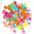 thumbnail image 3 of 100pcs Fish Tank Fluorescent Pebble Garden Parterre Decor Glow Stone Green, 3 of 9