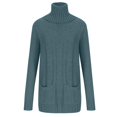 thumbnail image 1 of Yuyuzo Chandail Oversize pour Femmes Col Roulé Manches Longues Tricoté Confortable Couleur Unie, 1 of 5