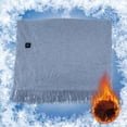 thumbnail image 4 of PRETXORVE USB Heated Blanket Heated Throw Blanket USB Throw Blanket with Zipper Wearable Portable Throw Wrap Washable, 4 of 5