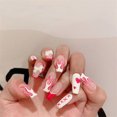 thumbnail image 1 of Bilqis Deals 24 Of Flame Color Matching Wear Manicure Fake Nails, 1 of 3