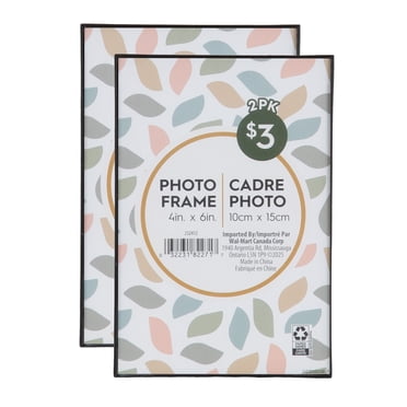 DesignOvation Slimline Black Tabletop Picture Frame Set, Set of 2
