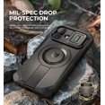 thumbnail image 3 of Dexnor for iPhone 16 Case with Slide Camera Cover & Adjustable Kickstand & Built-in Screen Protector,Compatible with MagSafe Shockproof Bumper Cases Heavy-Duty Magnetic Protective Cover, Black, 3 of 8