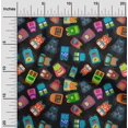 thumbnail image 2 of oneOone Cotton Cambric Blue Fabric Halloween Craft Projects Decor Fabric Printed By The Yard 56 Inch Wide, 2 of 4