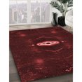 thumbnail image 3 of Ahgly Company Tapis d'Intérieur Rectangulaire Transitionnel Rouge Brique Feu Lavable à la Machine, 7 Pieds x 9 Pieds, 3 of 7