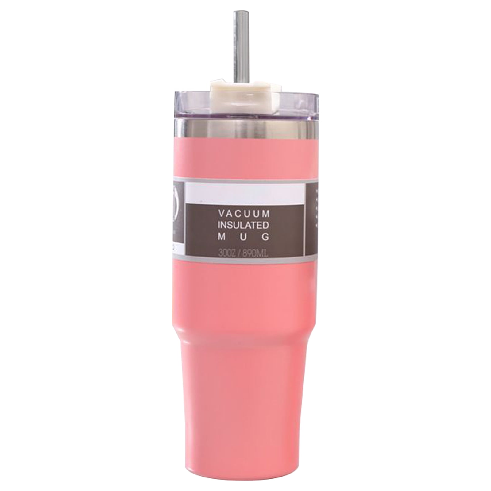 Tasse Thermique en Acier Inoxydable 304 avec Paille pour la Maison