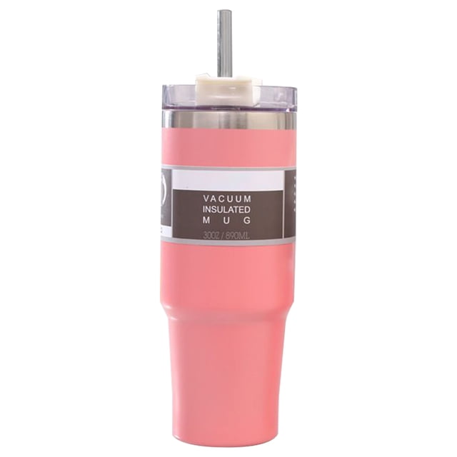 Tasse Thermique Tasse en Acier Inoxydable 304 avec Paille pour la Maison