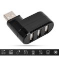 thumbnail image 4 of Ports de Concentrateurs USB USB 2.0 Mini Répartiteur Rotatif Adaptateur Concentrateur Design Mince Rétrocompatible 3 Ports Noir Blanc, 4 of 7