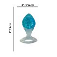 thumbnail image 2 of Cotton Candy Joy Gems Saphire Silicone Anal Plug, Blue, 2 of 3