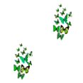 thumbnail image 4 of serony 12Pcs 3D DIY Wall Stickers PVC Kid Room Decal Home Decoration Decor green 2Set, 4 of 6
