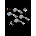 thumbnail image 2 of INSPIRE CHIC Women's Solid ColorClear Invisible Adjustable Bra Shoulder Straps Clear-3, 2 of 4
