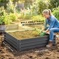 thumbnail image 3 of Outsunny 4' x 4' x 1' Raised Garden Bed Galvanized Steel Planter Box, 3 of 10