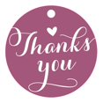 thumbnail image 1 of 100 PCS Personalized Thank You Hang Tags Custom Wedding Favors Gift Circle Paper Tags, 1 of 1