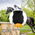 thumbnail image 3 of stanreset Equestrian Vest Lengthened Filler Good Elasticity Lightweight Safety Horse Riding Body Protector Waistcoat with Zipper Outdoor L, 3 of 6