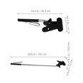 thumbnail image 2 of LITINKIMI 2Pcs Adjustable Black Metal Sign Holder with Comfortable Grip for Airport and Parade Use, 2 of 8