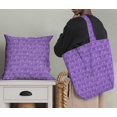 thumbnail image 5 of Soimoi Tissu Crêpe polyester Violet Notes Imprimé Instrument de Musique Tissu de Couture Yard 42 Pouces de Large, 5 of 5