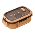 thumbnail image 2 of EGNMCR Lunch Bags for Women Lunch Box Bento Box Portable Plastic Partition Integrated Lunch Box Multi-functional Light Food Bento Box lunch boxes, 2 of 6