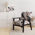thumbnail image 2 of Designart « Fusion Abstraite Symétrique Rose Gris » Fauteuil d'Appoint Rembourré Cubisme Rose - Fauteuil Moderne pour Salon, 2 of 7