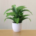 thumbnail image 4 of Artificial Potted Plant Leaf Simulation Leaves Home Office Desktop Greenery Decoration, 4 of 4