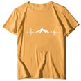 thumbnail image 1 of EQWLJWE Femmes Tops Oversize Graphique Print Tee Shirt en Vrac Manches Courtes Col Rond Épaule Drop Décontracté Tee Evaluation, 1 of 3